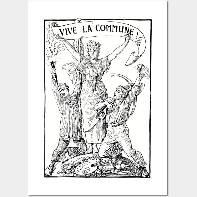 Vive La Commune Walter Crane - Historical, Paris Commune, Socialist, Leftist Wall Art by SpaceDogLaika